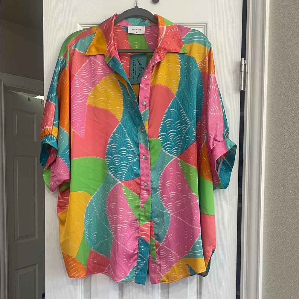 Adrienne Multicolor Geometric Shirt